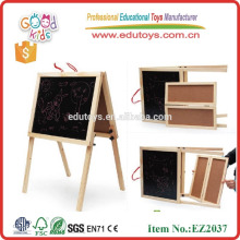 hot selling new design antique wooden easel OEM double sides mini wood easel EZ2037